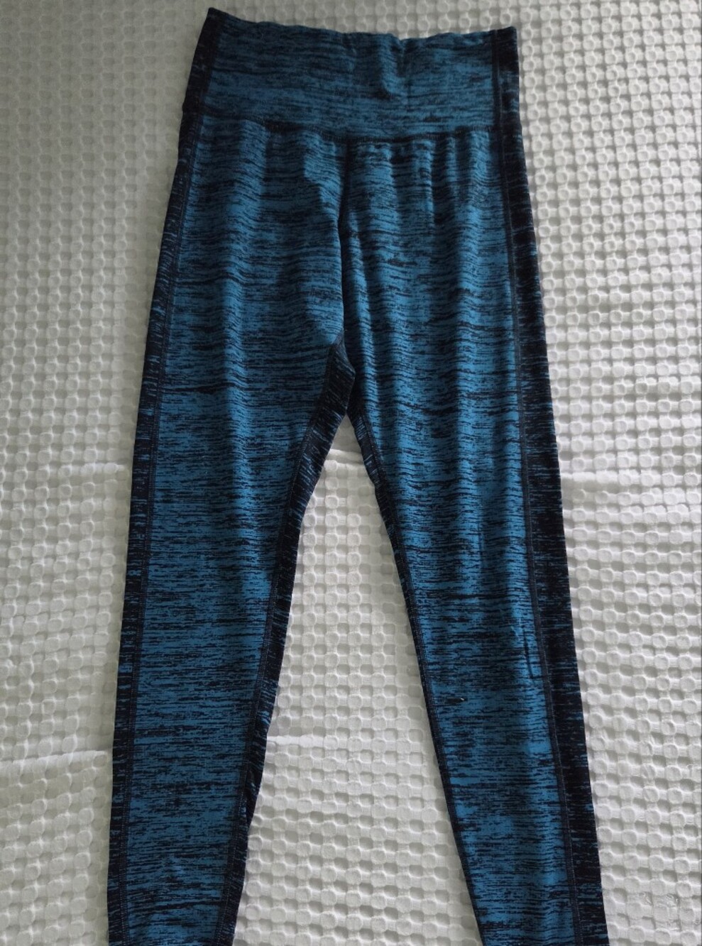 Champion Black and Teal Patterned Active Leggings
